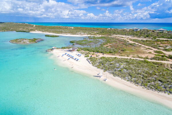 Bell Sound National Park and the Sailrock real estate project on South Caicos