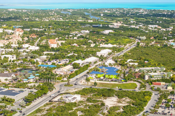 Aerial view of central Grace Bay