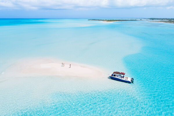 Sandbar at Fort George Cay in the Turks and Caicos