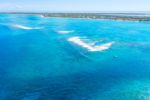 Barrier reef and Sellar's Cut in the Turks and Caicos