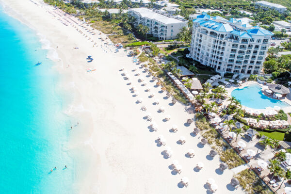 Aerial view of Seven Stars resort in Turks and Caicos