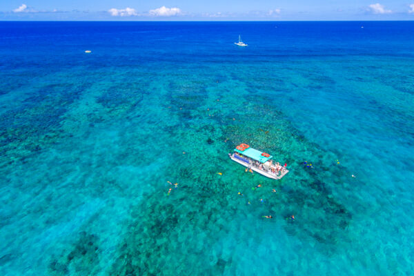 Turks and Caicos snorkel boat charter at Leeward Cut, Providenciales