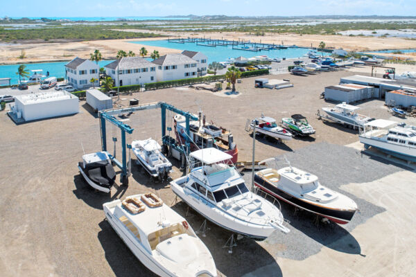 Aerial view of South Bank Marina