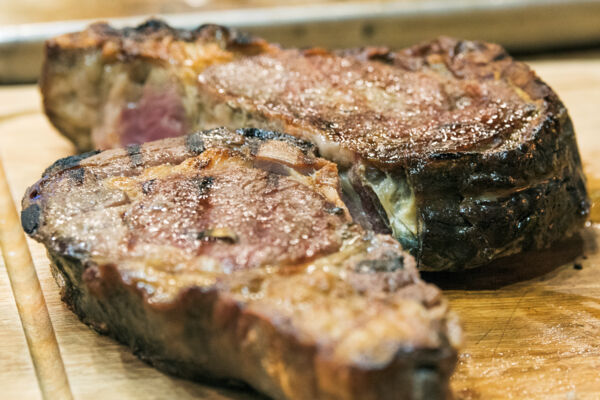 Aged grilled steak