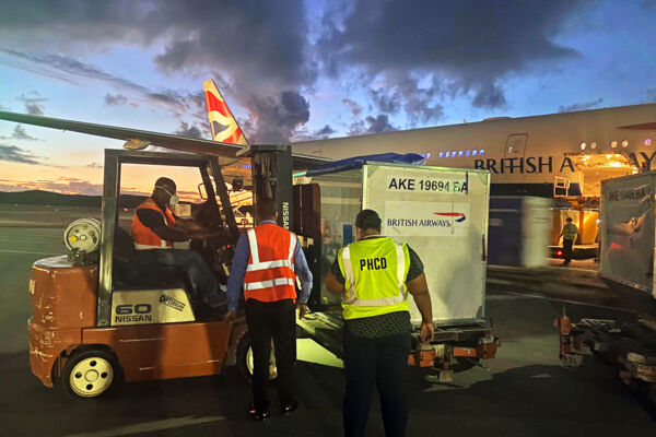 Arrival of the Pfizer-BioNTech COVID-19 vaccine in Turks and Caicos