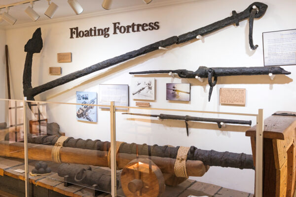 Exhibit of the Molasses Reef Wreck at the Turks and Caicos National Museum