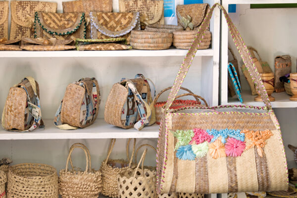 Turks and Caicos traditional woven bags