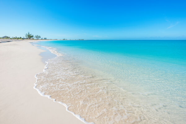 The beach fronting the Meridian Club on Pine Cay