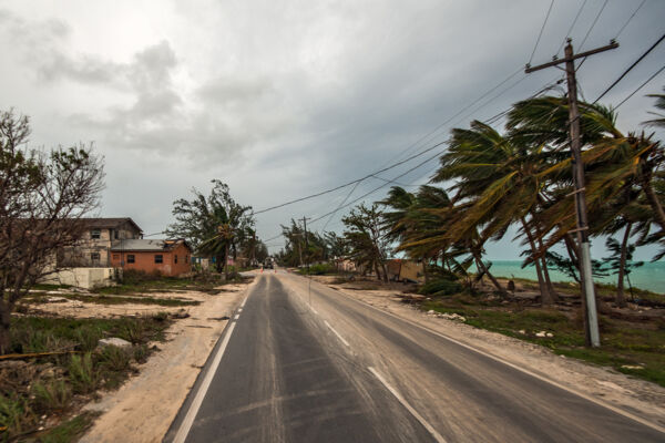 Damage to Blue Hills on Providenciales after Hurricane Ike