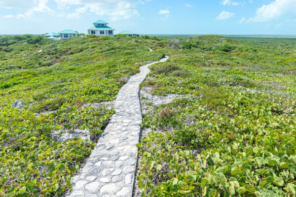 Foot path and vacation villa at Blue Horizon Resort