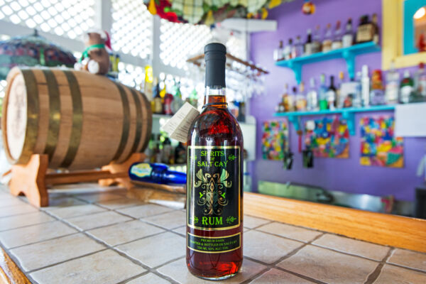 Bottle of Spirits of Salt Cay Rum, Salt Cay