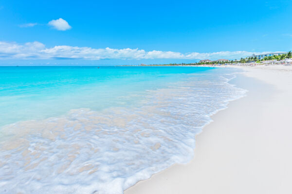 Wake on the sand at Grace Bay Beach