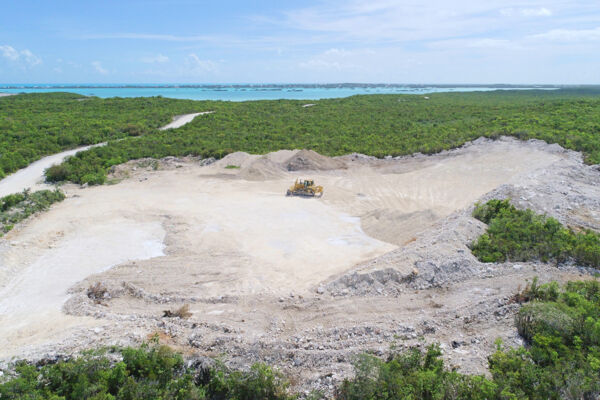 Bulldozing in the Turks and Caicos