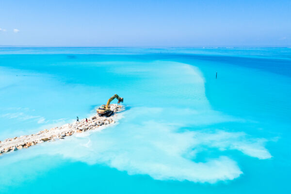 Coastal engineering and jetty construction in Turks and Caicos