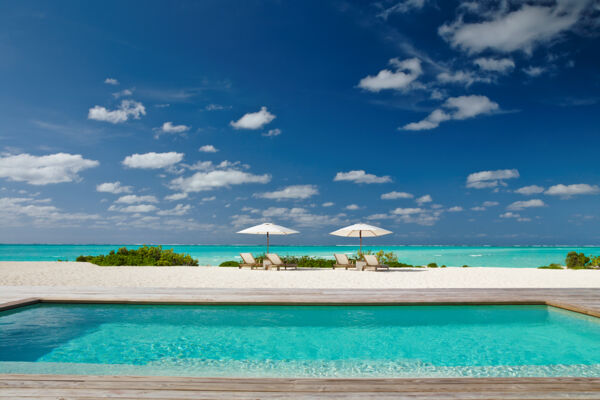 Villa pool on Parrot Cay