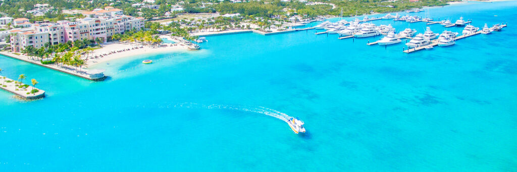 Aerial view of Blue Haven Resort in Turks and Caicos