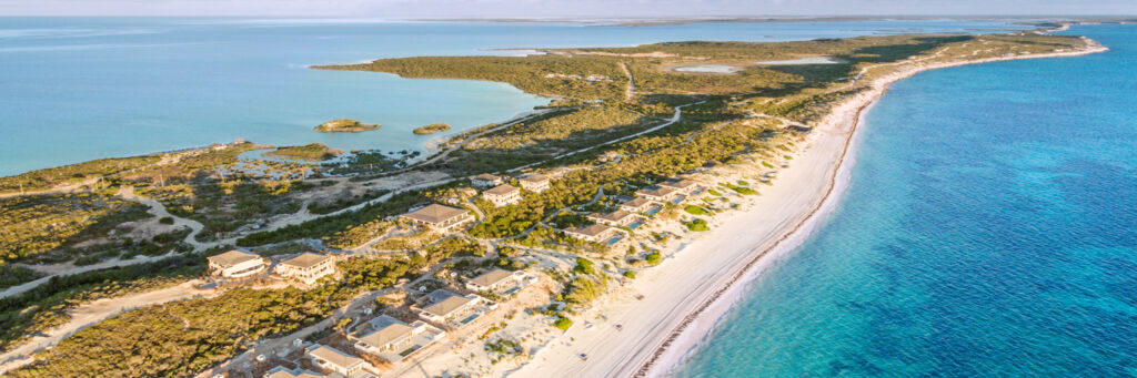 Aerial view of Sailrock on South Caicos