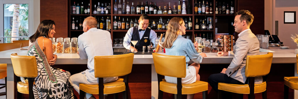 Bar at BLT Steakhouse in the Turks and Caicos