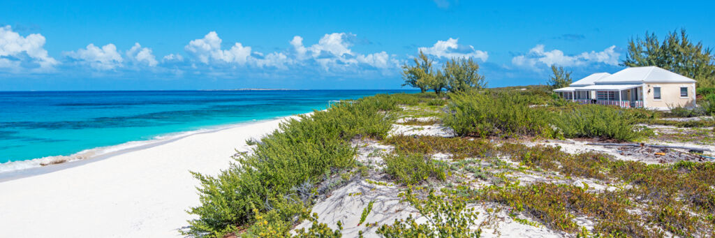 The secluded Castaway Villa on North Bay on Salt Cay