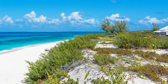 The secluded Castaway Villa on North Bay on Salt Cay
