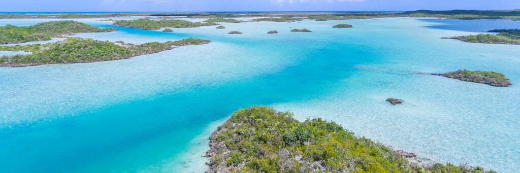 Chalk Sound National Park in the Turks and Caicos