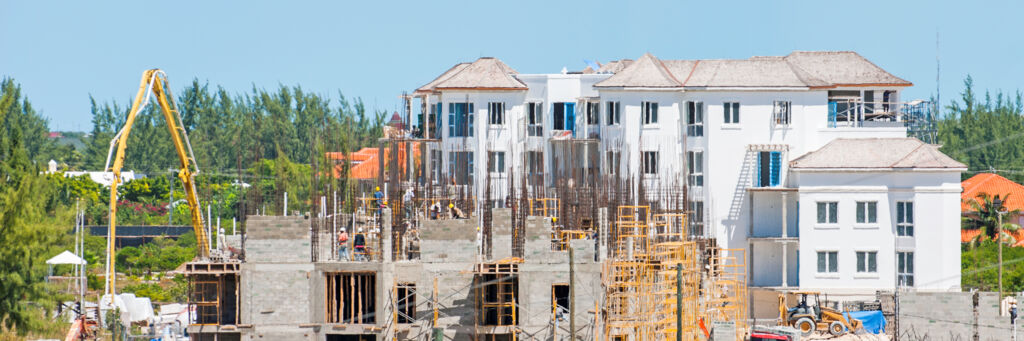 West Bay Club and Gansevoort Resort on Grace Bay under construction