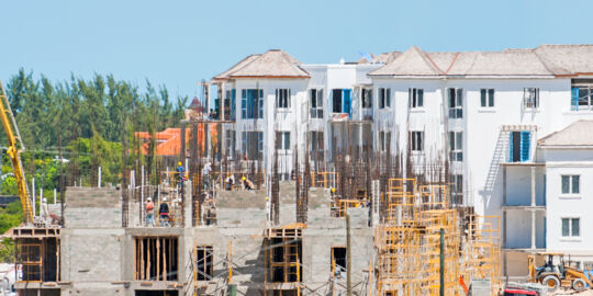 West Bay Club and Gansevoort Resort on Grace Bay under construction