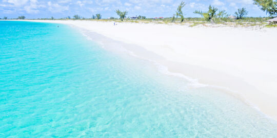 The beach at Pine Cay