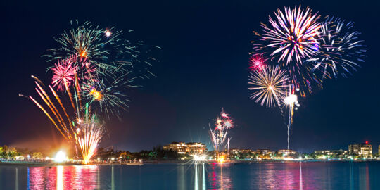 Fireworks over Grace Bay