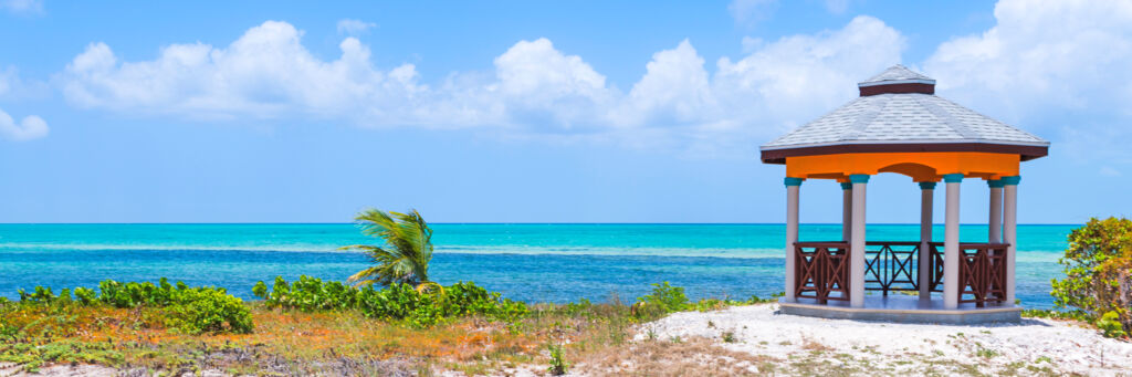 Small beachfront gazebo in Blue Hills on Providenciales