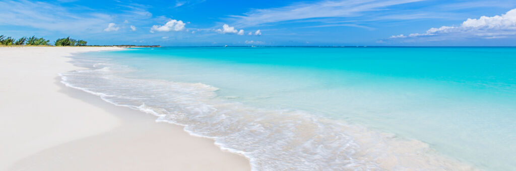 The exquisite beach at Half Moon Bay in the Turks and Caicos