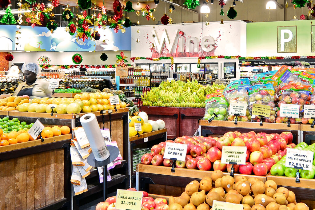 Interior of Graceway Gourmet grocery store in the Turks and Caicos