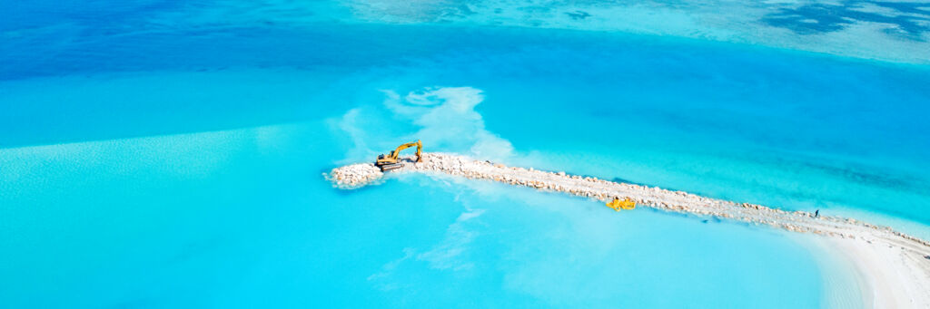 Jetty construction and turbidity in the Turks and Caicos