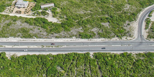 Aerial photo of Leeward Highway and Pratts Road on Providenciales