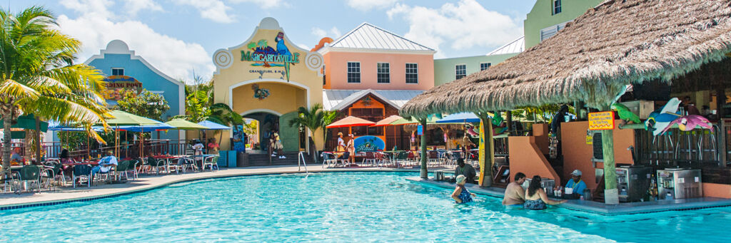 The swimming pool at Margaritaville at the Grand Turk Cruise Center