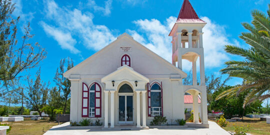 The colonial-era Methodist Church of Grand Turk