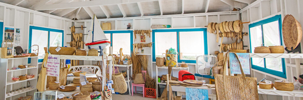 The interior of the Middle Caicos Co-op shop at Conch Bar Village