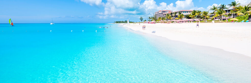 Grace Bay Beach at Ocean Club hotel in the Turks and Caicos