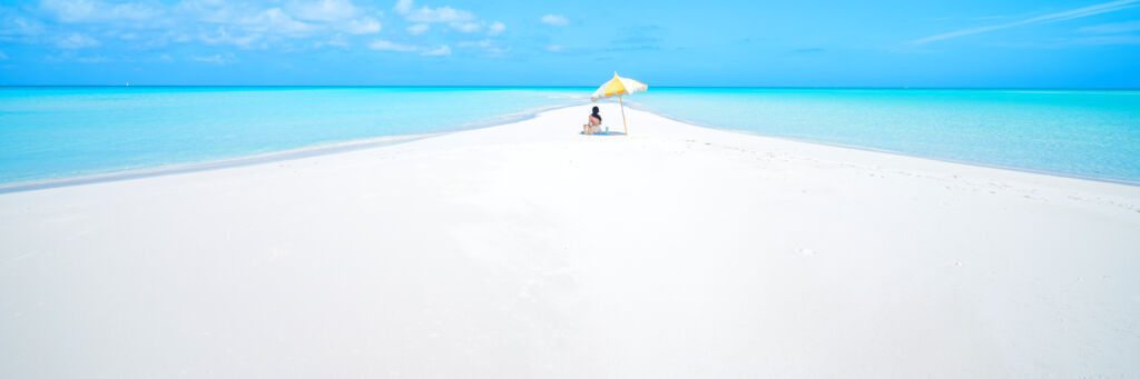 Sandbar near Pine Cay in the Turks and Caicos