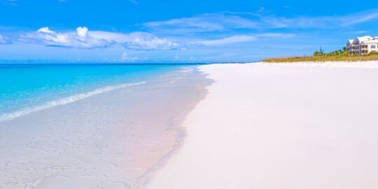 The tranquil Grace Bay Beach and Point Grace Resort