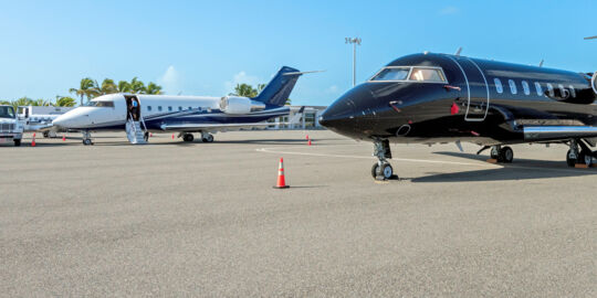 Private jets in the Turks and Caicos