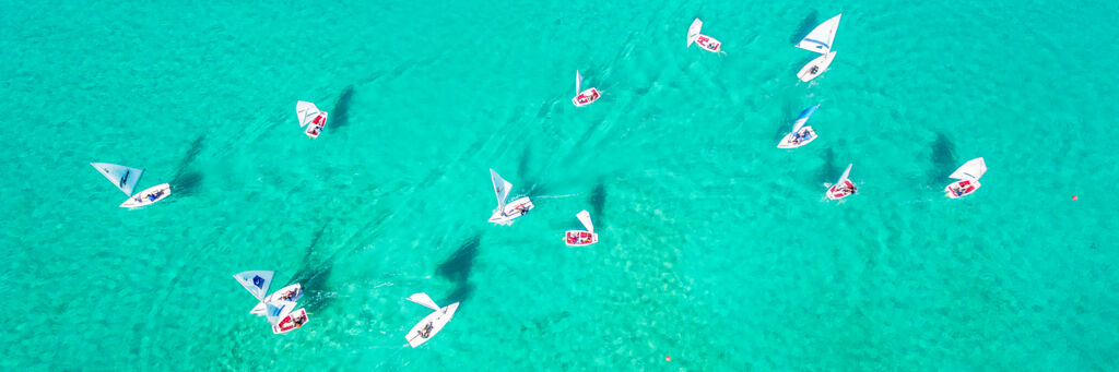 Sailboats in Turks and Caicos