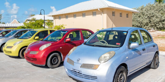 Compact rental cars at Grand Turk