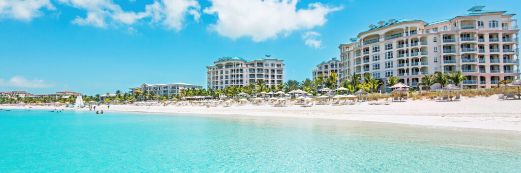 The luxury Seven Stars Resort on Grace Bay Beach