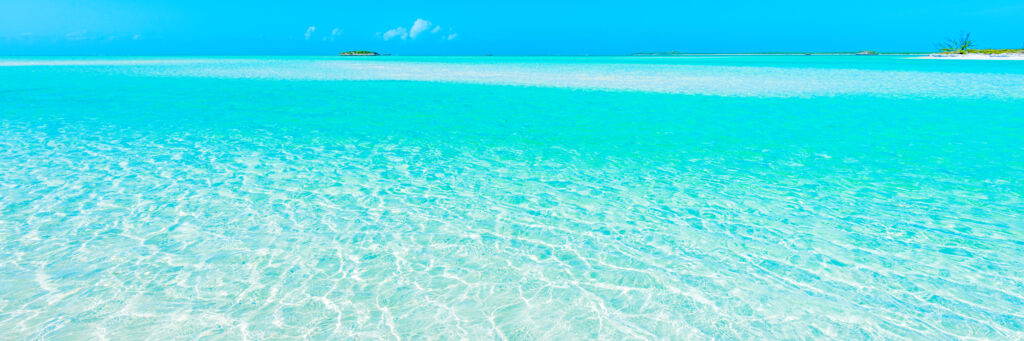 Secluded islands in the Caicos Cays