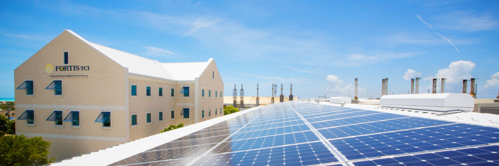 Solar installation on Providenciales in the Turks and Caicos