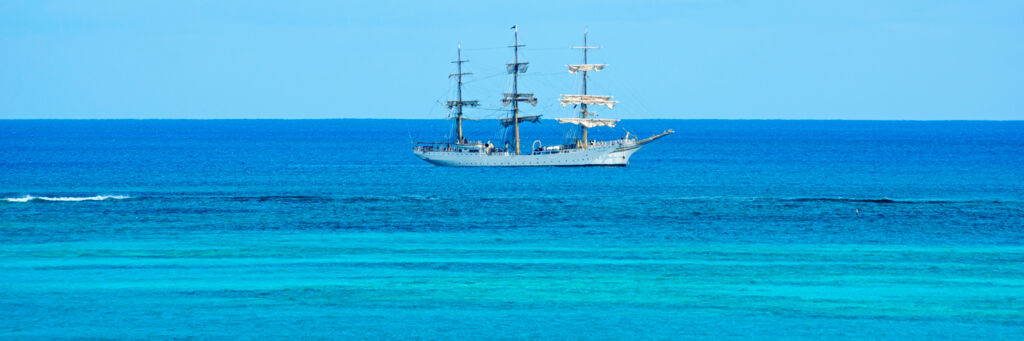 The Sørlandet sailing ship in the Turks and Caicos