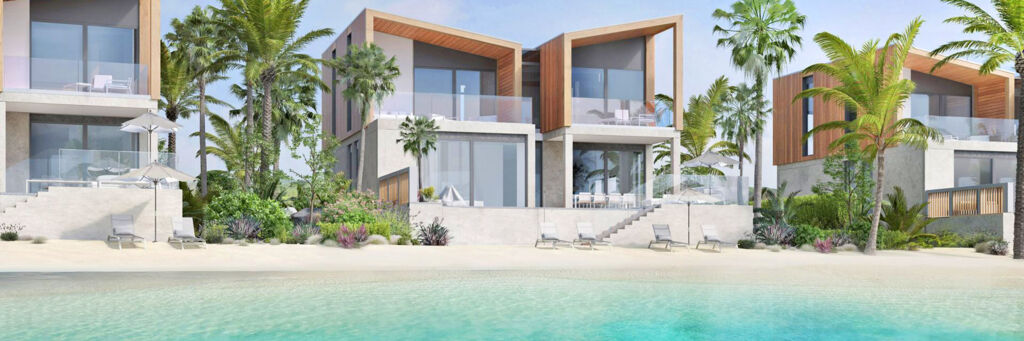 Rendering of villas at the South Bank project at Long Bay