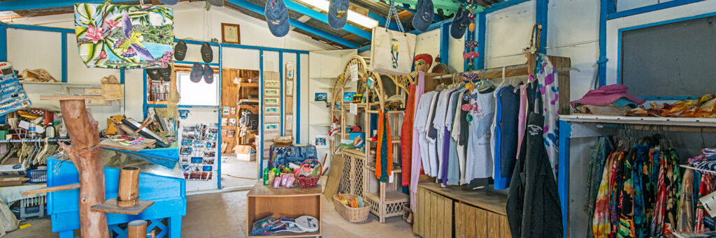 The small Splash Boutique shop in Balfour Town on Salt Cay