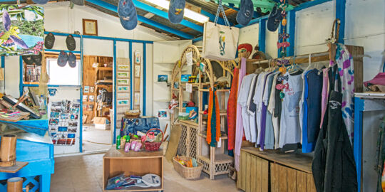 The small Splash Boutique shop in Balfour Town on Salt Cay